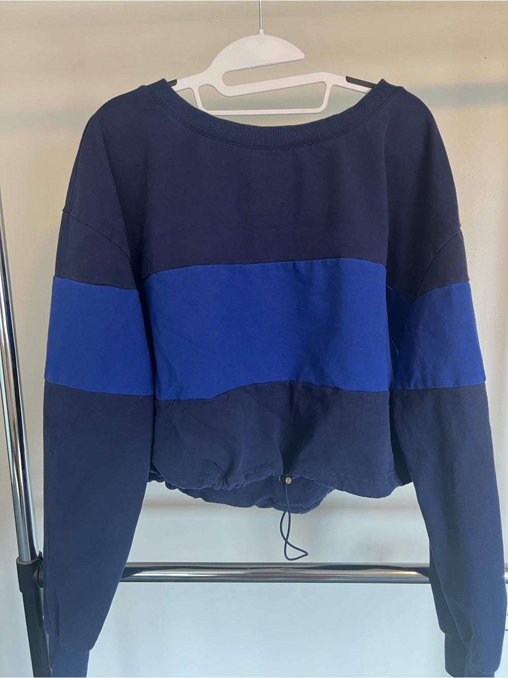 Buffbunny Cadi Crop Sweatshirt- Midnight Navy